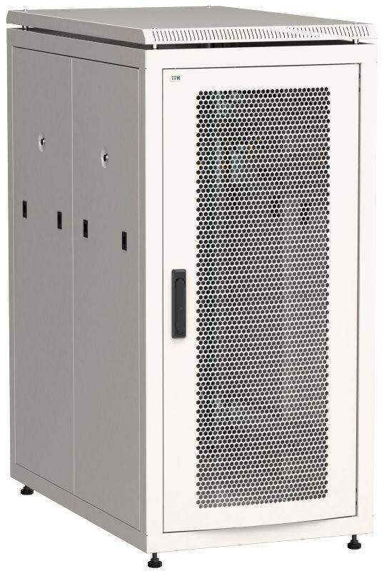 шкаф сетевой linea n 19дюйм 24u 600х1000мм перфорир. передн. дверь сер. itk ln35-24u61-p от BTSprom.by