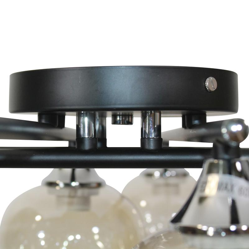  Светильник 11271В-4/8 (Плафон 8268) НПБ 01-8х60-109 Е27 ИУ черн. Элетех 1005404861 фото в каталоге от BTSprom.by