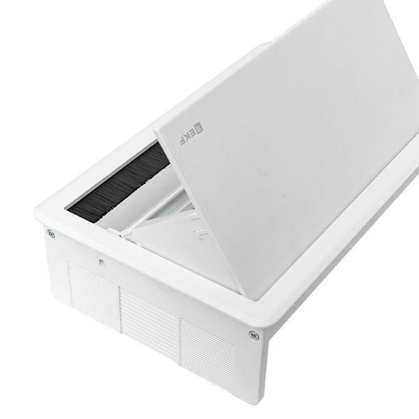  Блок розеточный встраиваемый настольный выдвижной 8 модулей бел. C-Line EKF cl-vnbv-8-w фото в каталоге от BTSprom.by