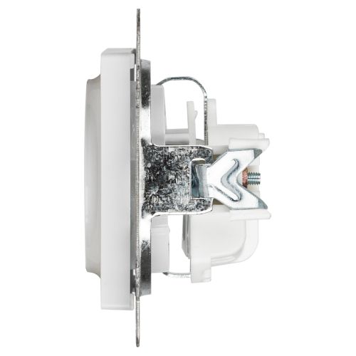  Розетка 1-м СП Accent 6-202-01 16А IP20 250В 2P+E Schuko AL/CU бел. Intro Б0063678 фото в каталоге от BTSprom.by