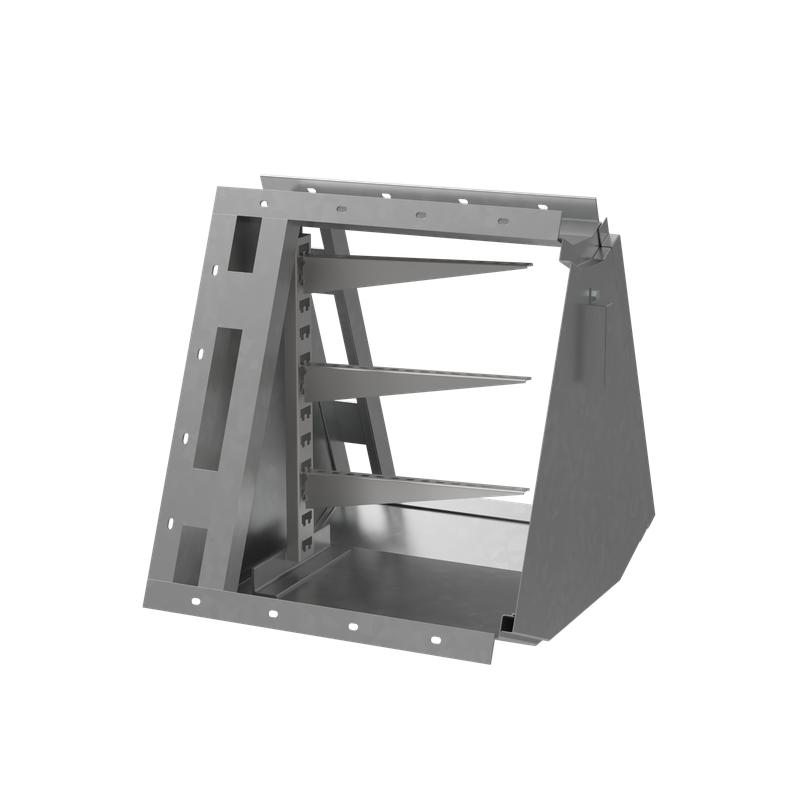 Короб кабельный блочный угловой с поворотом вверх на 45град. 650х650 L685 сталь 2мм ККБ-УВ-0.65/0.6 HD КМ-Профиль LO67400 от BTSprom.by