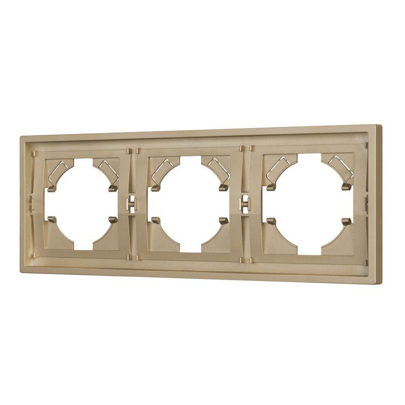 рамка 3-м frm-tendo-sfpl-3-gd пластик. зол. arlight 054651 от BTSprom.by