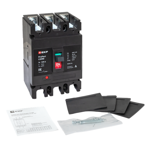  Выключатель автоматический 3п 125А 25кА LS250 ProPact EKF mccb-250-25-3-125-ls фото в каталоге от BTSprom.by