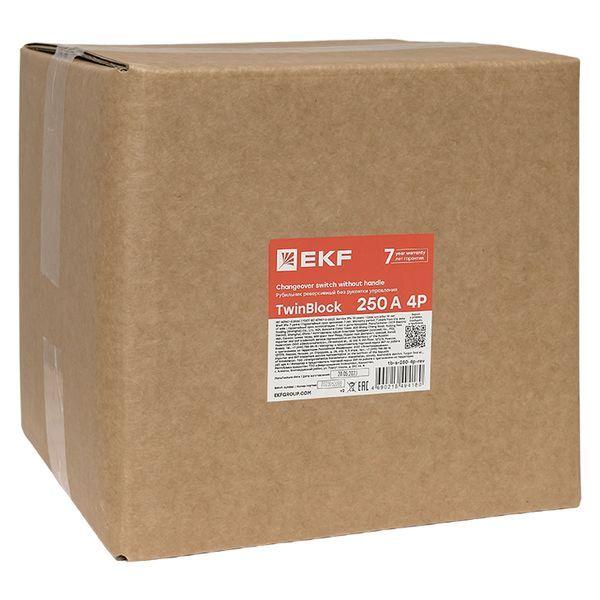  Рубильник 4п 250А реверсивный без рукоятки управления TwinBlock EKF tb-s-250-4p-rev фото в каталоге от BTSprom.by