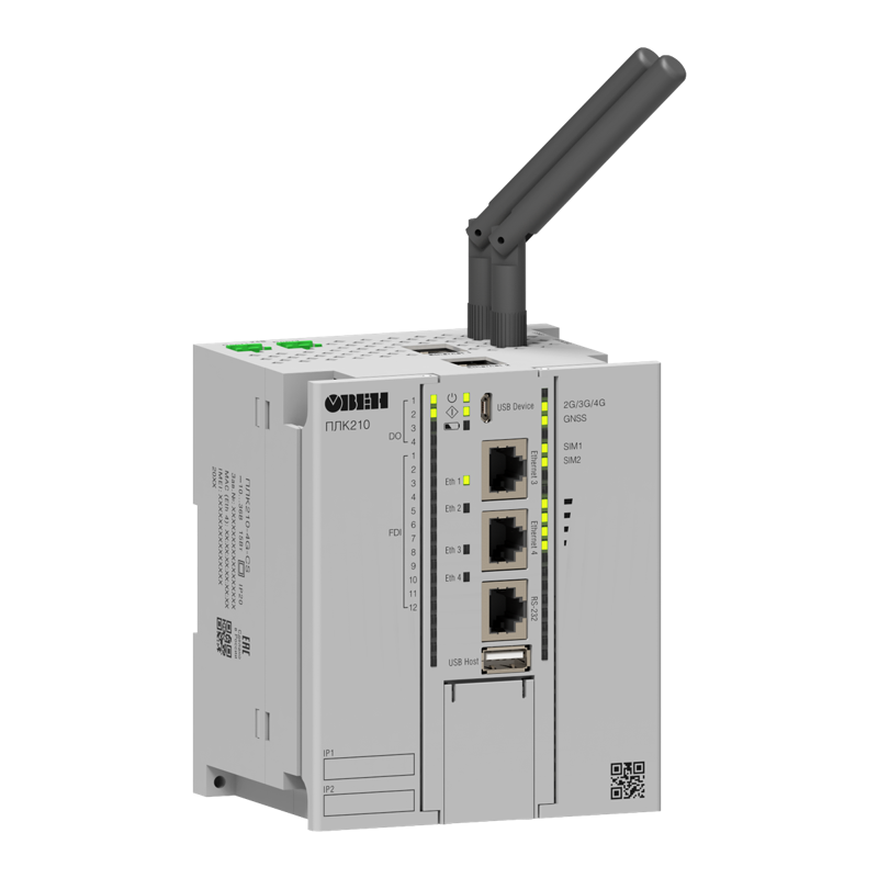 контроллер логический программируемый плк210-4g-cs овен 145176 от BTSprom.by