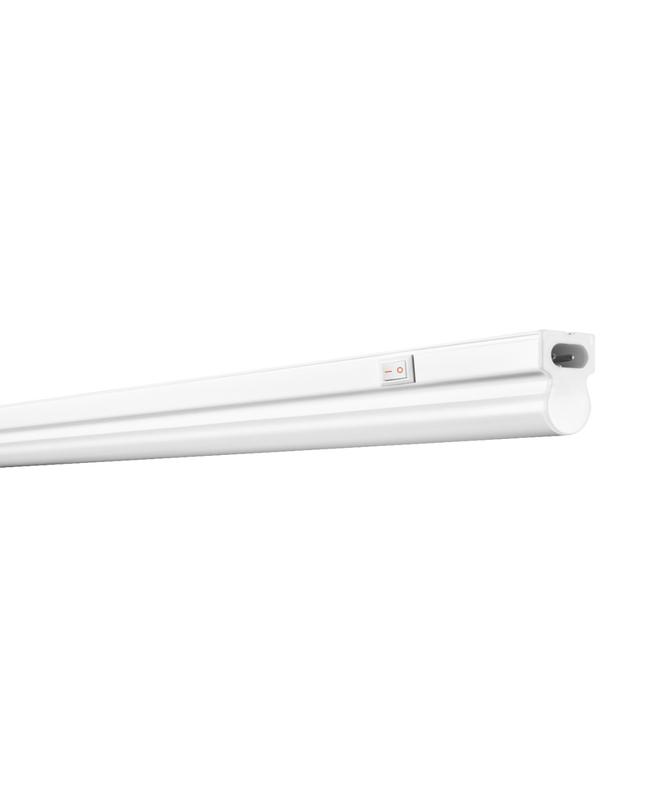 светильник светодиодный linear compact switch дпо 8вт 4000к 800лм ip20 линейный 600мм с выключателем бел. ledvance 4058075106130 от BTSprom.by