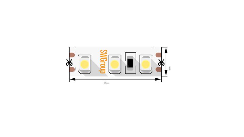 лента светодиодная стандарт 3528 120led/м 9.6вт/м син. 12в ip20 (уп.5м) swg standard 00-00009466 от BTSprom.by