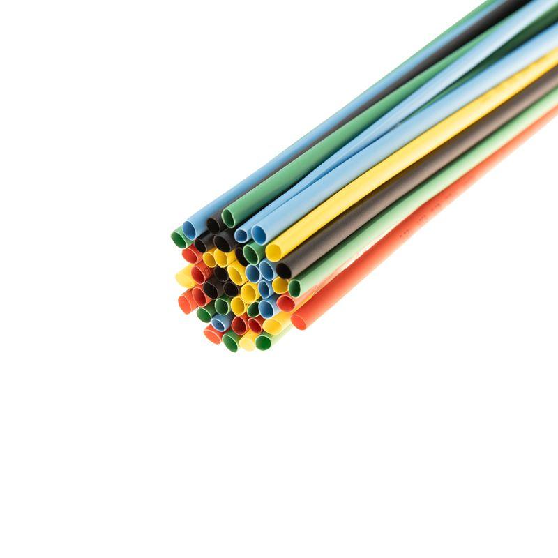  Набор трубок термоусадочных ТУТ нг 3.0/1.5 5 цветов 1м (уп.50шт) Rexant 29-0152 фото в каталоге от BTSprom.by