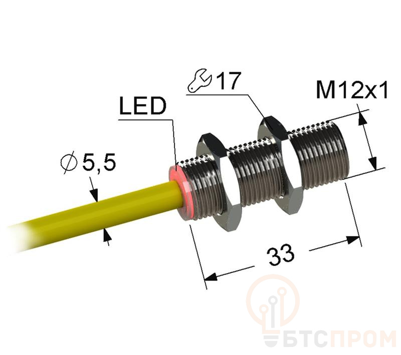 Выключатель бесконтактный PS2-12M33-2B31-K МЕГА-К A8010-79689957 фото в каталоге от BTSprom.by  Выключатель бесконтактный PS2-12M33-2B31-K МЕГА-К A8010-79689957 фото в каталоге от BTSprom.by