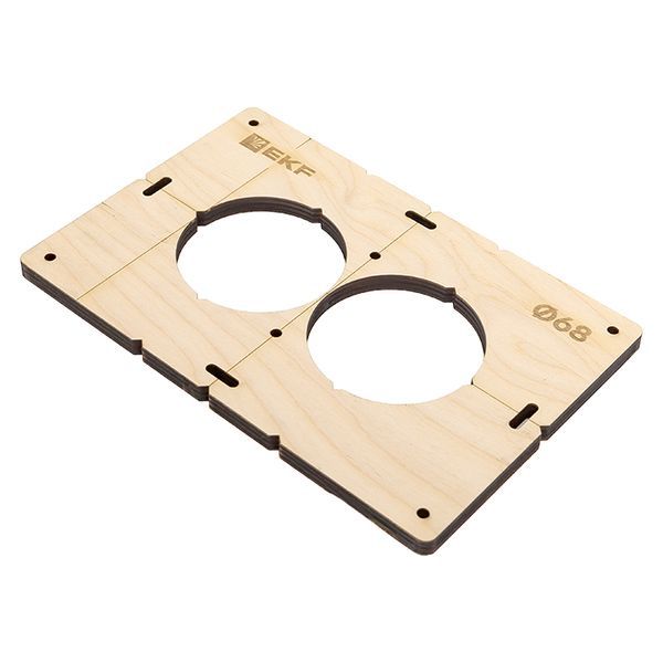 шаблон для подрозетников c 2 отв. d68мм expert ekf sh-d68-2 от BTSprom.by