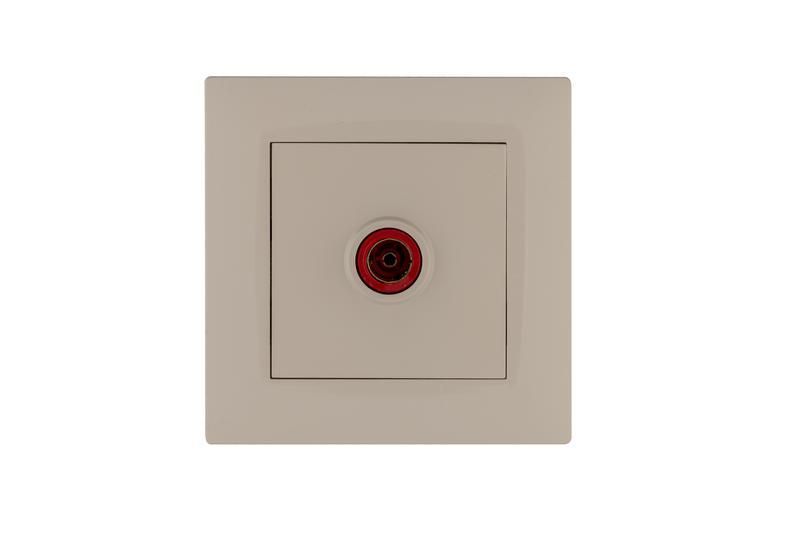 розетка tv проходная karea rizz крем makel 88010007 от BTSprom.by