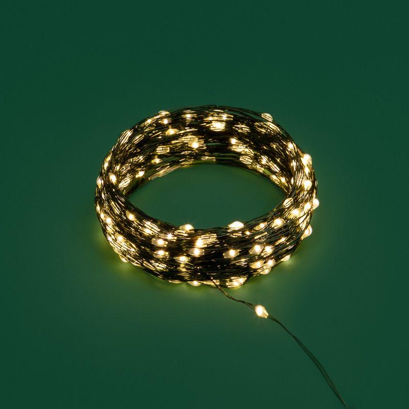  Гирлянда "Роса" 30м 300LED тепл. бел. IP20 230В с контроллером провод зел. Neon-Night 303-276 фото в каталоге от BTSprom.by