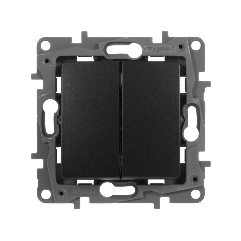  Выключатель 2-кл. СП Etika 10А IP20 250В 10AX авт. зажимы механизм антрацит IEK 672602 фото в каталоге от BTSprom.by