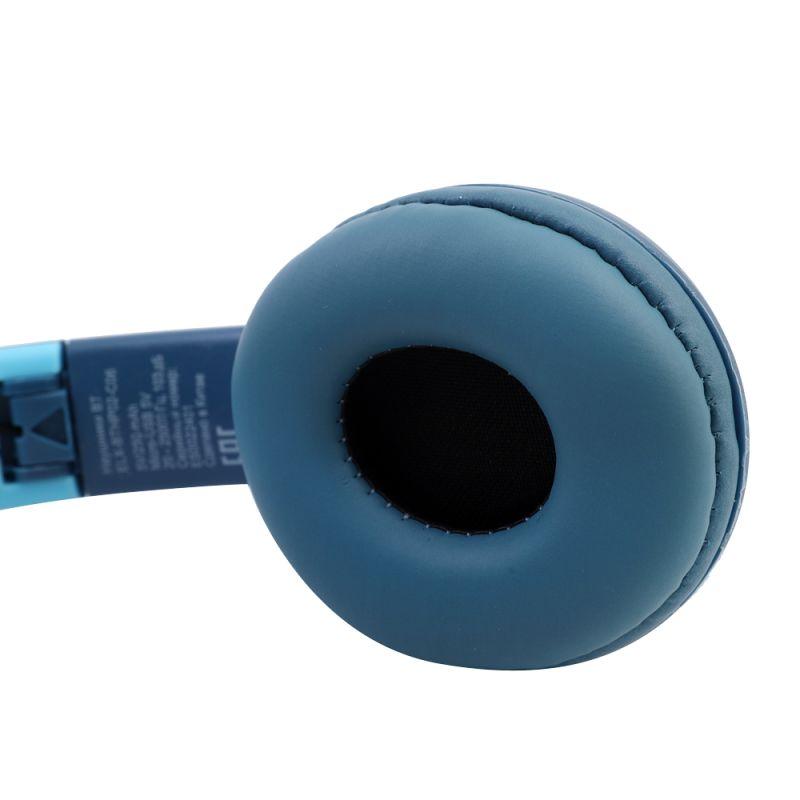  Наушники накладные беспроводные ELX-BTHP02-C06 FM MP3 микрофон ушки син. ERGOLUX 15458 фото в каталоге от BTSprom.by