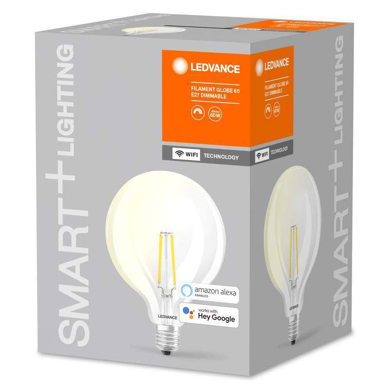 лампа светодиодная smart+ filament globe dimmable 60 5.5вт e27 ledvance 4058075528291 от BTSprom.by