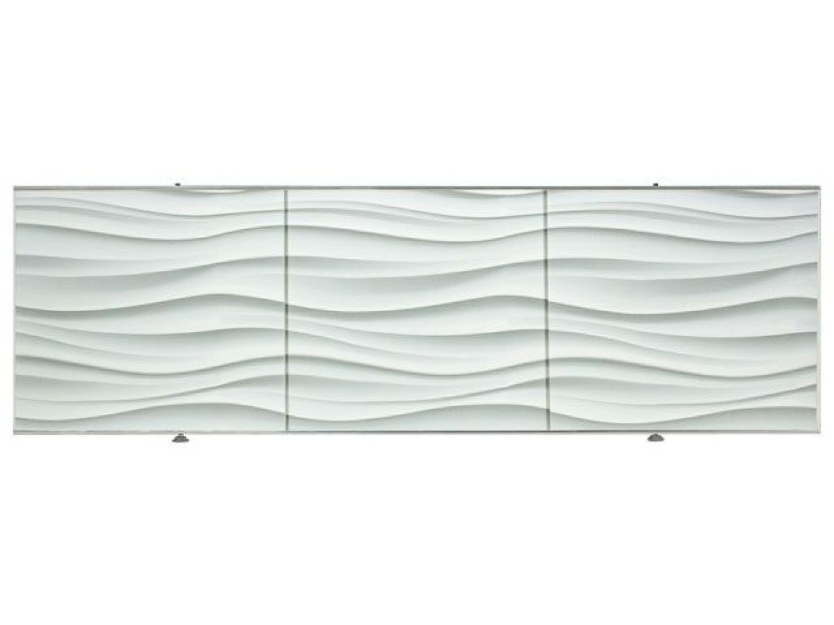 экран под ванну 3d 1,7м, волна белая, perfecto linea 36-031707 от BTSprom.by