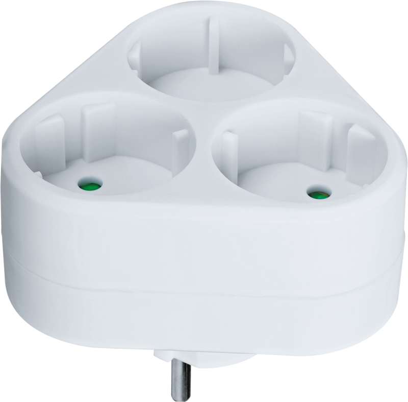 разветвитель 3-м без заземл. 10а ip20 94 694 nad-s-3x-wh треугольн. navigator 94694 от BTSprom.by