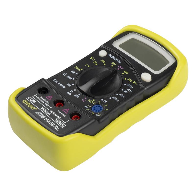  Мультиметр цифровой MAS830L ФАZА 5000490 фото в каталоге от BTSprom.by