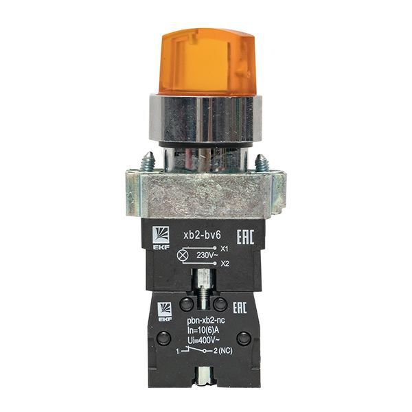  Переключатель BD33 3P с желт. подсветкой 230В NO PROxima EKF xb2-bk33-y-230 фото в каталоге от BTSprom.by