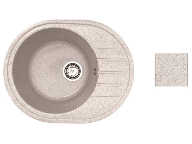 мойка кухонная из искусственного камня rio гранит 570х450 мм, av engineering av580450rgta от BTSprom.by