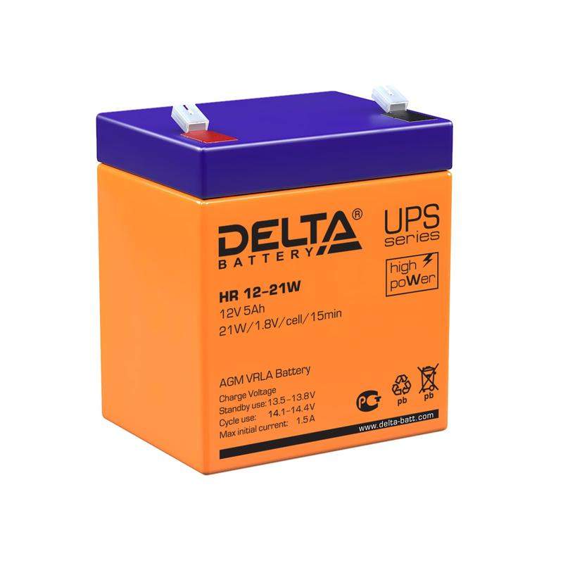 аккумулятор ups 12в 5а.ч delta hr 12-21 w от BTSprom.by