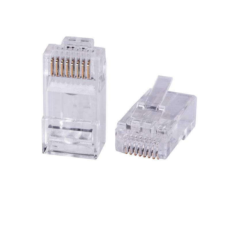 коннектор rj-45 быстрой установки под витую пару кат. 6 универс. (для однож. и многож. кабеля) для проводников с толщиной по изоляции до 1.05мм cabeus 10795c от BTSprom.by