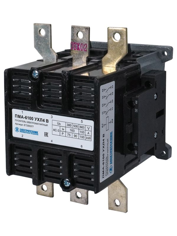 пускатель пма-6100 ухл4 в 160а кат. 380в 2но+2нз ip00 без реле электротехник et255377 от BTSprom.by