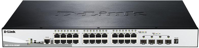 коммутатор настраиваемый dgs-1510-28xmp/a1a 24g 24poe+ 370вт d-link 1359422 от BTSprom.by