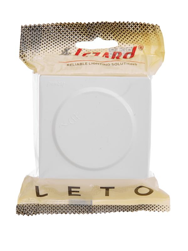  Розетка 1-м ОП LETO с заземл. с крышкой LETO ПБТ бел. LEZARD 752-0200-123B фото в каталоге от BTSprom.by