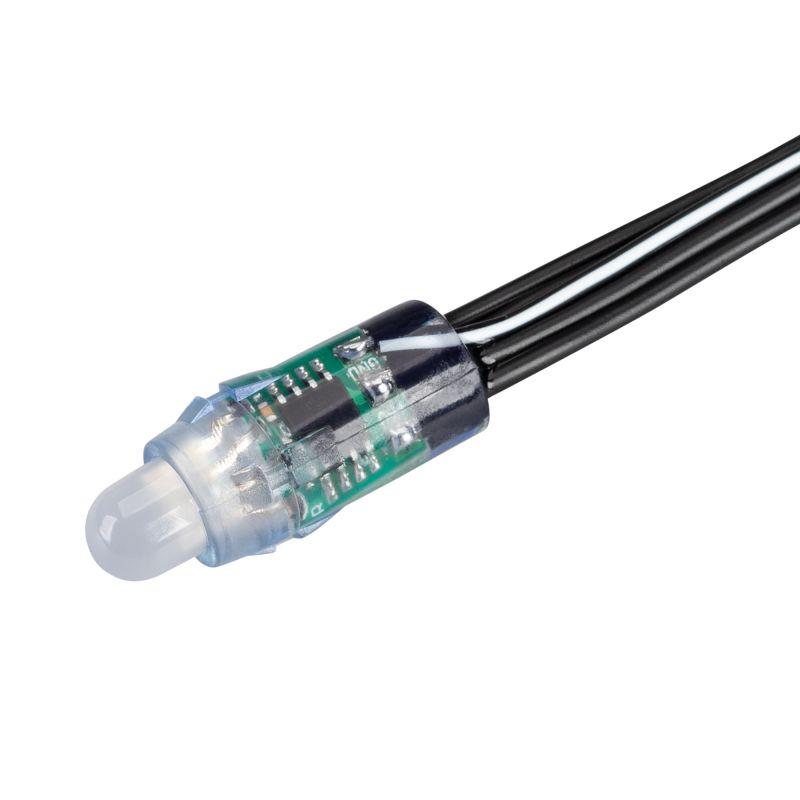модуль герметичный управляемый spi-uvr-d12 12v rgb-bpt (0.3вт ip67 90 deg) пластик (уп.500шт) arlight 043442 от BTSprom.by