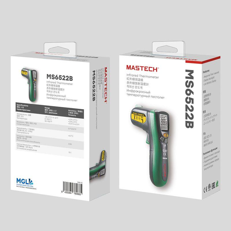  Пирометр MS6522B Mastech 13-1231 фото в каталоге от BTSprom.by