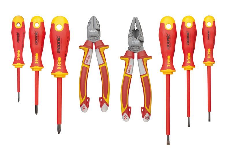 набор диэлектрических отверток ergonic с пасатижами и бокорезами (уп.8шт) felo 41398517 от BTSprom.by