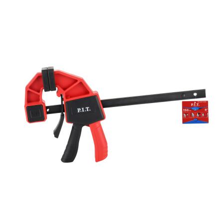 струбцина быстрозажимная advance hclq01-0150 (300мм 150х60мм 60 кг сжатие/распор) p.i.t. hclq01-0150 от BTSprom.by