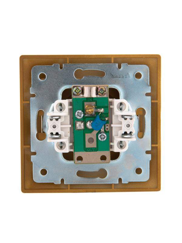 розетка телевизионная оконечная tv сп mira ольха lezard 701-0701-130 от BTSprom.by