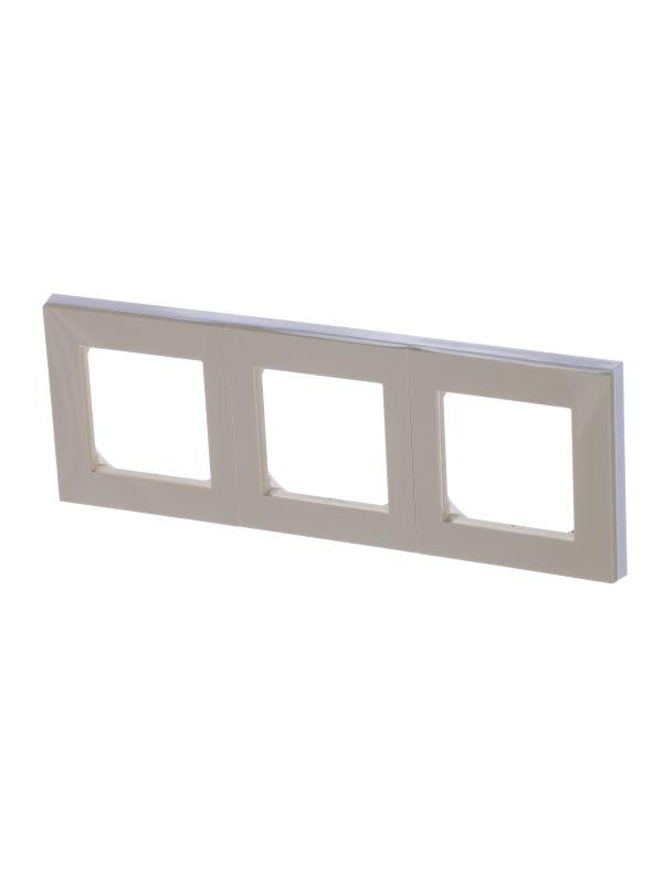 рамка levit 3п сл. кость/бел. abb 2chh015030a6017 от BTSprom.by