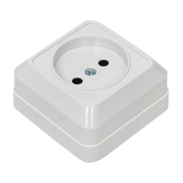  Розетка 1-м ОП Рим 10А IP20 без заземл. бел. EKF ENR10-022-10 фото в каталоге от BTSprom.by