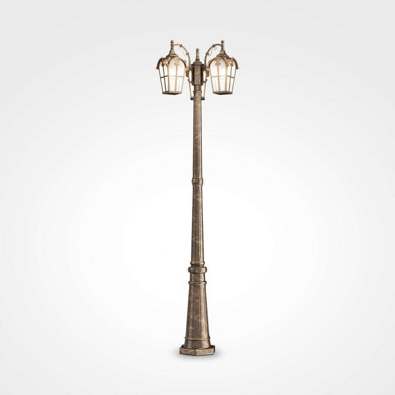  Светильник Albion 3х60Вт E27 IP44 садово-парковый Maytoni O413FL-03GB фото в каталоге от BTSprom.by