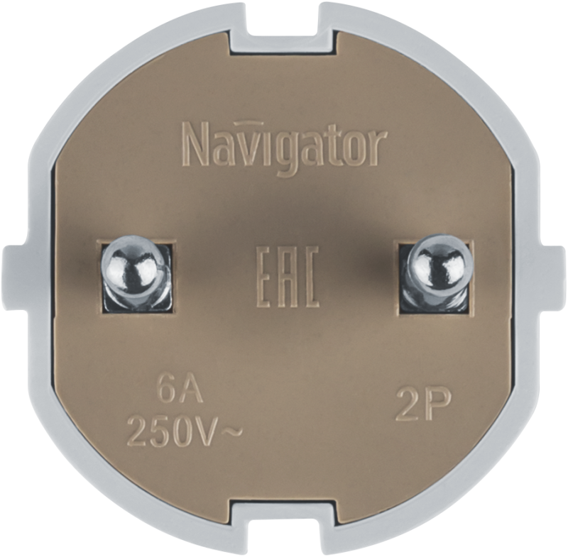  Вилка прямая 61 358 NCA-PL01-6A-X-WH без заземл. бел. Navigator 61358 фото в каталоге от BTSprom.by