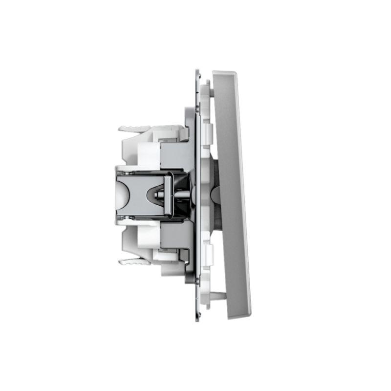  Переключатель перекрестный ArtGallery 10AX быстрозажим. клем. механизм сталь SE GAL000971S фото в каталоге от BTSprom.by