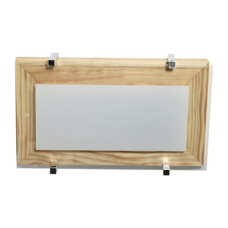  Светильник НББ 06-40 "Полесье" 280х160 М40 бел. /корпус сосна /держатель хром (инд. упак.) Элетех 1005205881 фото в каталоге от BTSprom.by