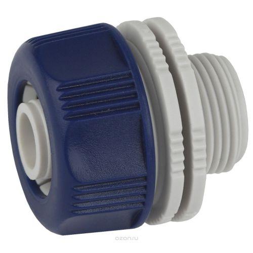 адаптер для шланга 19мм (3/4) с наружной резьбой пластик (50/200/2400) green apple б0017776 от BTSprom.by