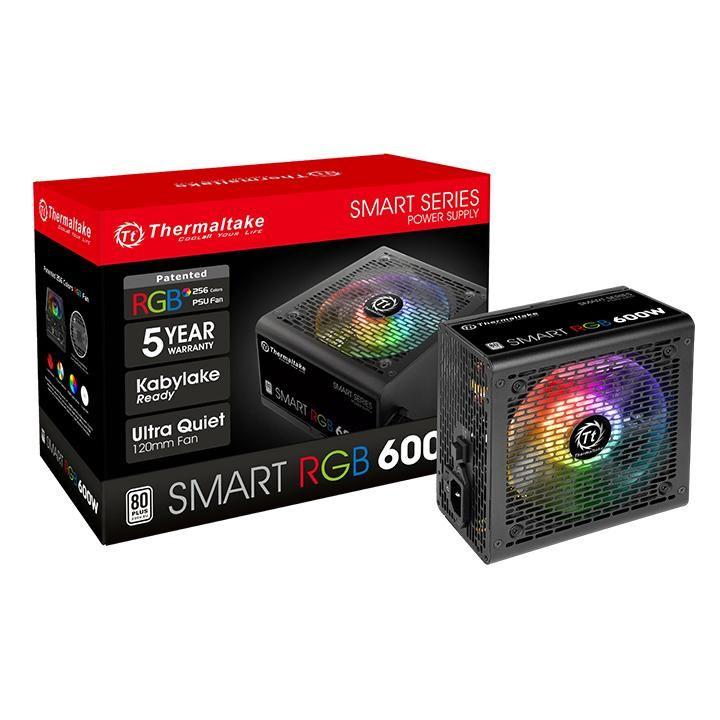 блок питания atx 600w smart rгбайт 600 80+ (24+4+4pin) apfc 120мм fan color led 5xsata rtl ps-spr-0600nhsawe-1 thermaltake 482447 от BTSprom.by