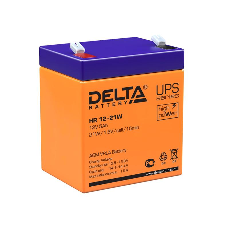 аккумулятор ups 12в 5а.ч hr 12-21 w delta 4614010630002 от BTSprom.by
