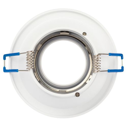  Светильник алюминиевый KL100 WH MR16 GU5.3 встраив. бел. ЭРА Б0055584 фото в каталоге от BTSprom.by