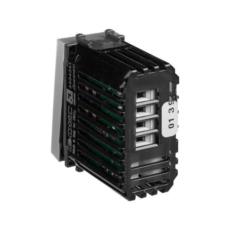  Диммер кнопочный 1мод. Avanti "Закаленная сталь" DKC 4404341 фото в каталоге от BTSprom.by