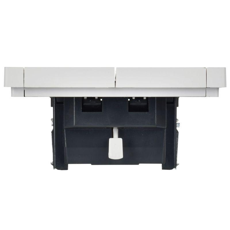  Выключатель жалюзи СП FORTE&PIANO 10А FP211 бел. IEK FP-V15-0-10-1-K01 фото в каталоге от BTSprom.by