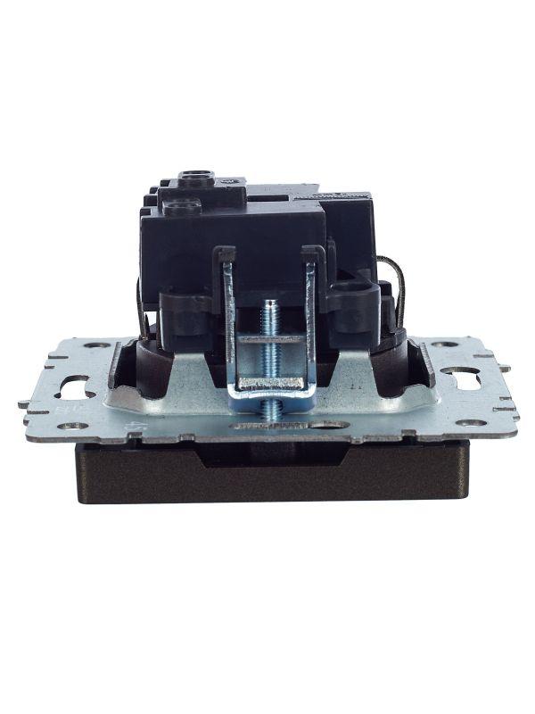  Розетка 1-м СП BRITE РС14-1-0-БрТБ 16А с заземл. защ. шторки механизм бронза IEK BR-R14-16-K45 фото в каталоге от BTSprom.by