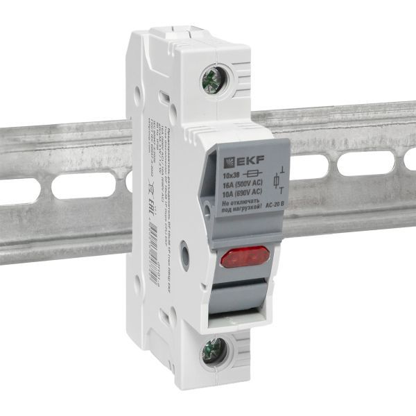  Предохранитель-разъединитель DF 10х38 1п (тип ПВЦ) EKF df101-e фото в каталоге от BTSprom.by