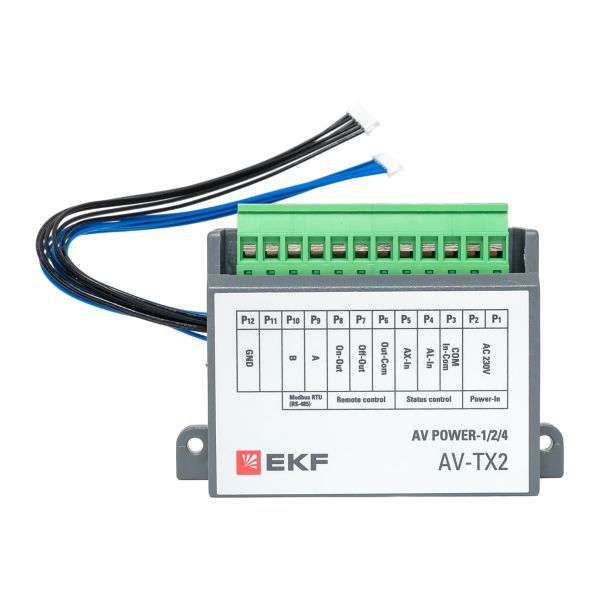  Блок коммуникационный ModBus RTU для ETU x.2 AV POWER-1/2/4 AVERES EKF mccb-124-modbus-av фото в каталоге от BTSprom.by