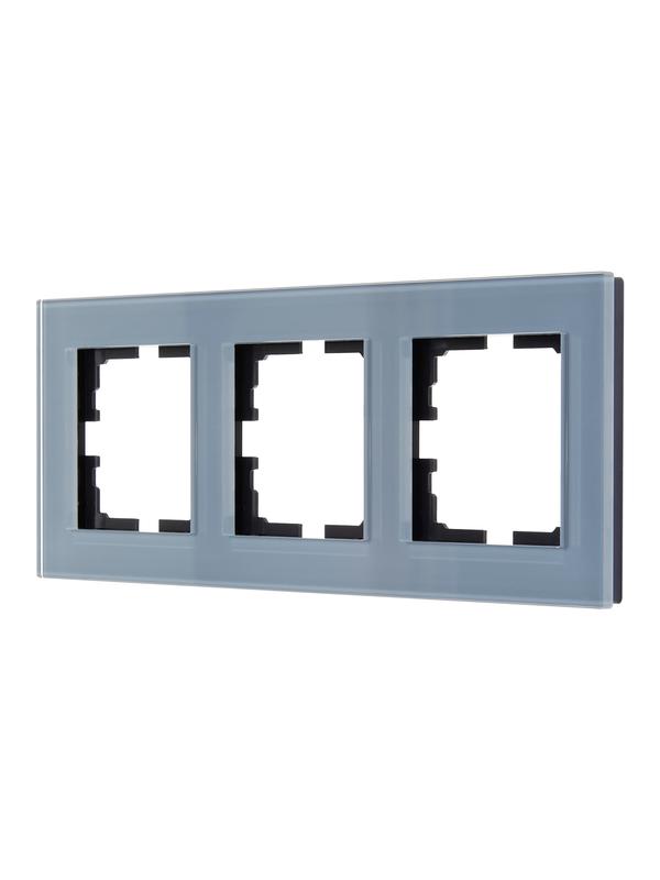 рамка 3-местн. гориз. vesna стекло серо-голуб. lezard 742-7080-148 от BTSprom.by рамка 3-местн. гориз. vesna стекло серо-голуб. lezard 742-7080-148 от BTSprom.by